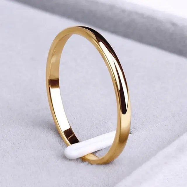 Bague simple en or et argent
