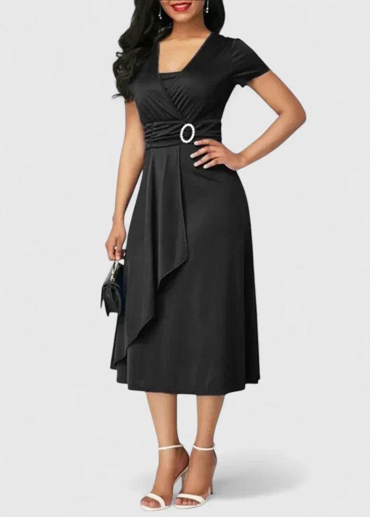 Zhyrelle | Robe Midi Élégante