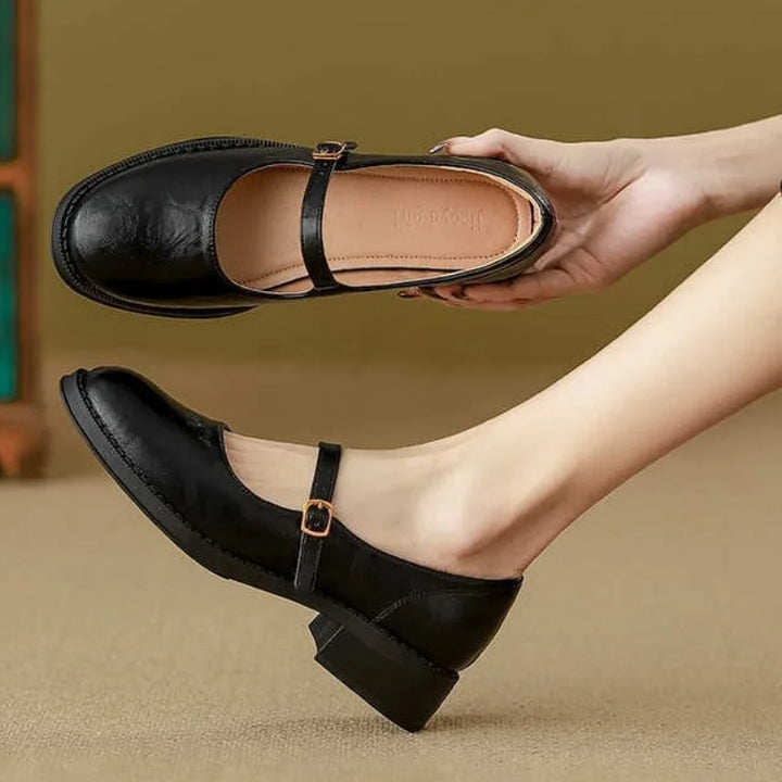 Manon | Mary Janes Classiques et Confortables en Cuir