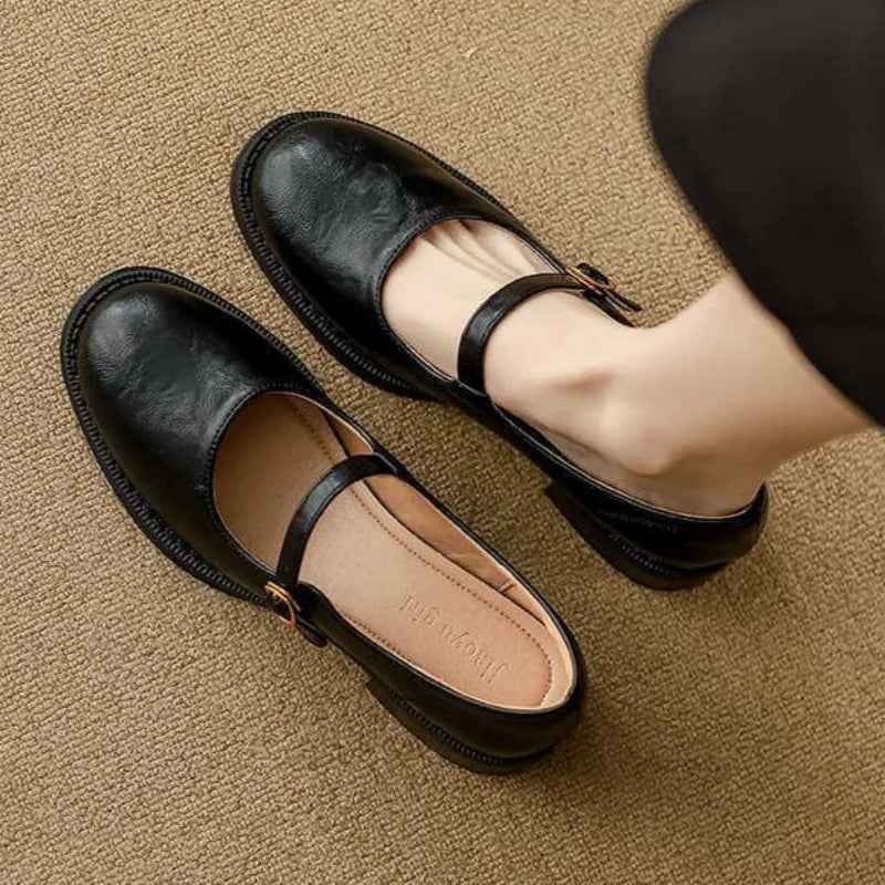 Manon | Mary Janes Classiques et Confortables en Cuir