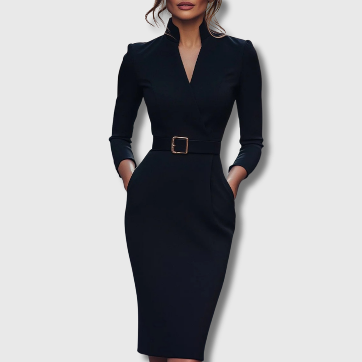 Camille | La Robe Maxi Power Ceinturée