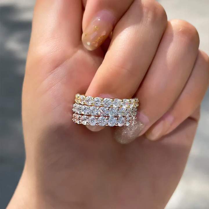 Élise – Bague en diamants à double anneau