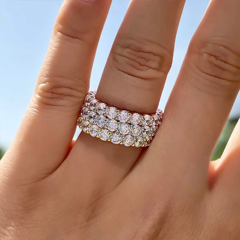 Élise – Bague en diamants à double anneau